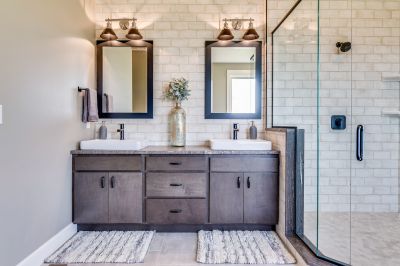 Vanity Area with Double Sinks